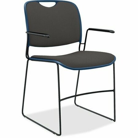 UNITED CHAIR CO Chair, w/Arms, Fabric, 22inx22-1/2inx31in, NY/Carbon UNCFE4FS04CP04